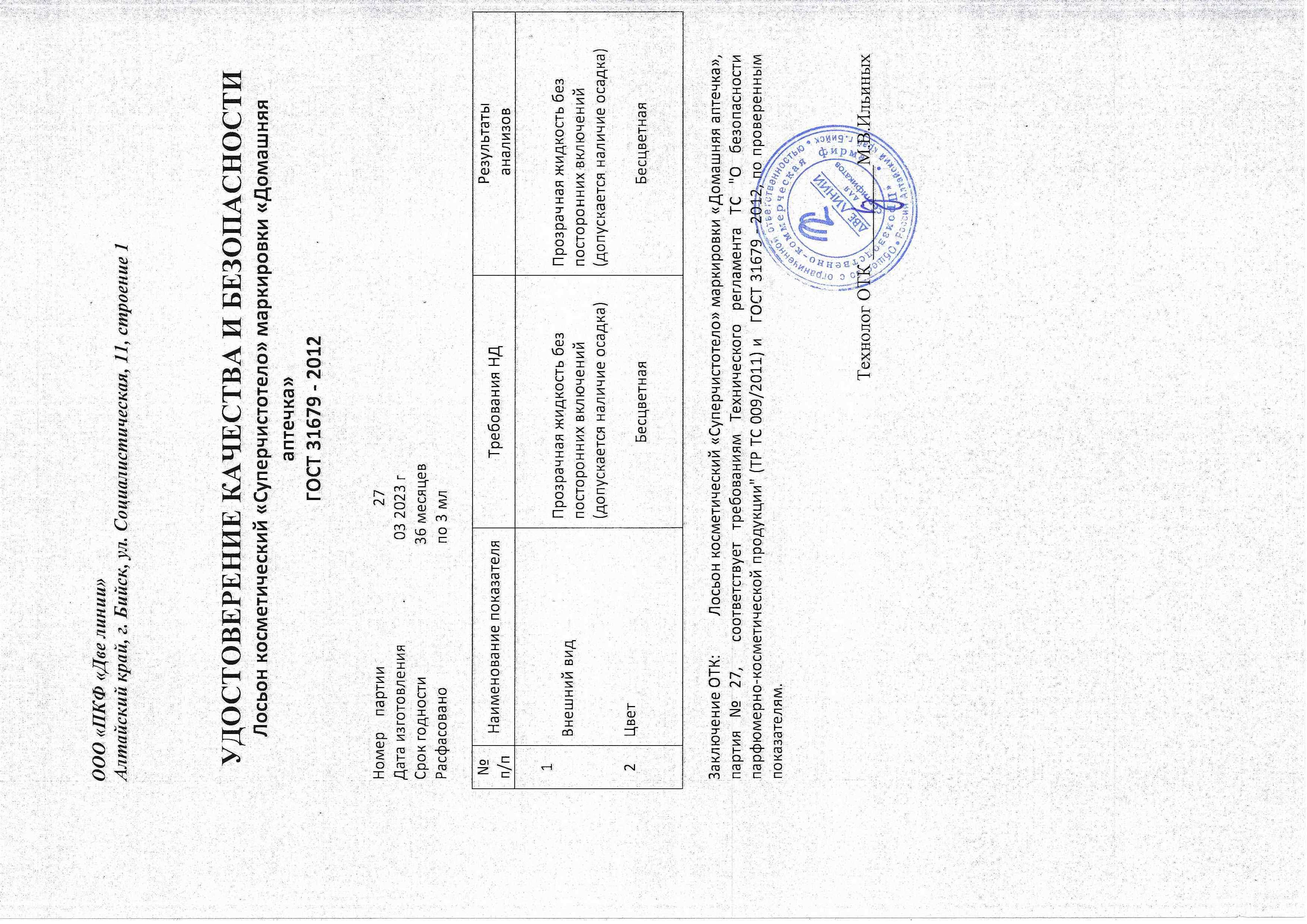 Паспорт №032023